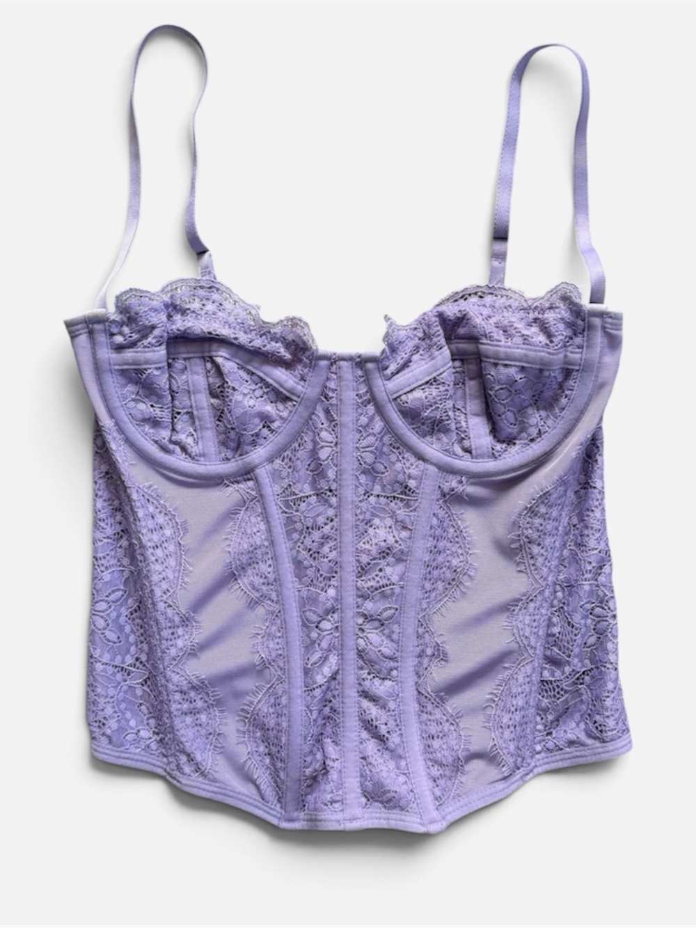 Urban Outfitters Out From Under Modern Love Lace Corset Top Bustier Purple Small